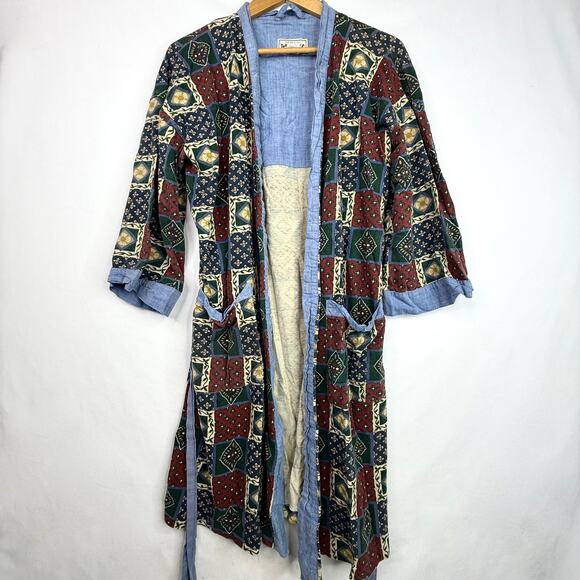 Vintage Arizona Jean Company Patchwork Cotton Robe - Picture 3 of 9
